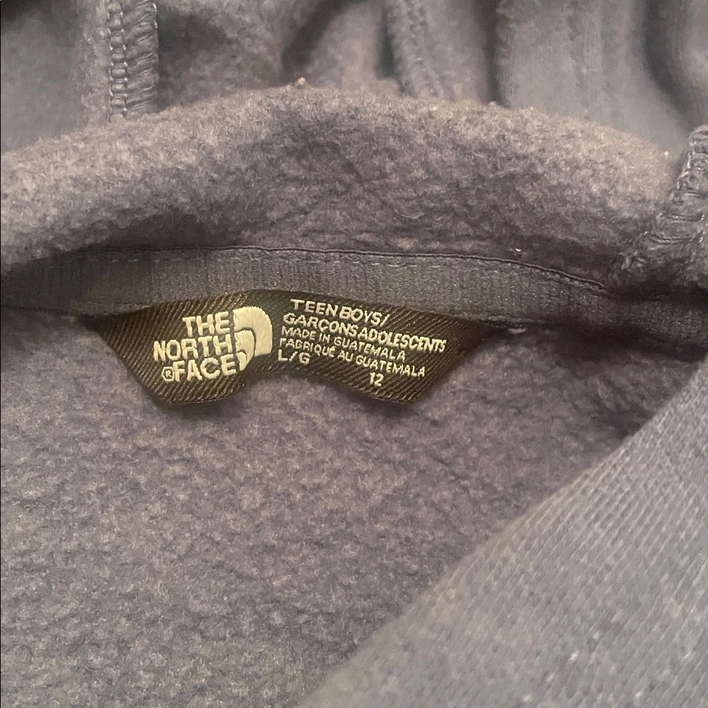 The North Face Navy Hoodie with Logo - Picture 4 of 4